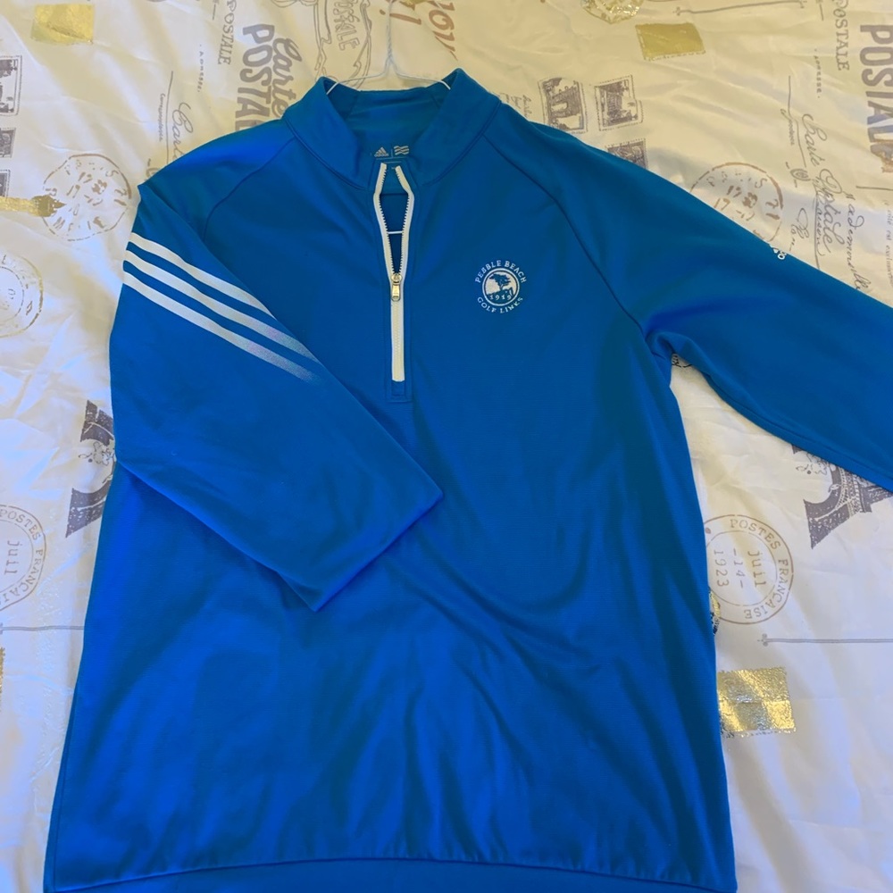 Pebble Beach Adidas Small golf long sleeve 1/4 zip